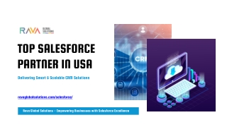 Top Salesforce Partner in USA for Smart CRM Solutions