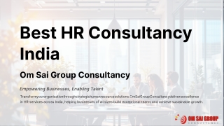 Best HR Consultancy India for Smart Hiring & Workforce Solutions