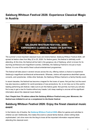 Salzburg Whitsun Festival 2026 Experience Classical Magic in Austria