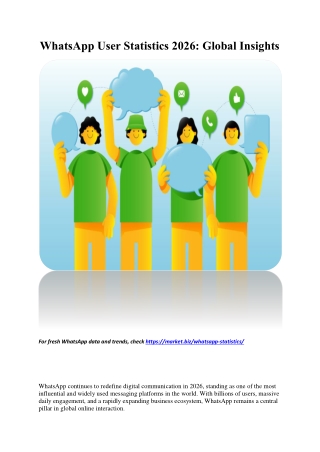 WhatsApp User Statistics 2026