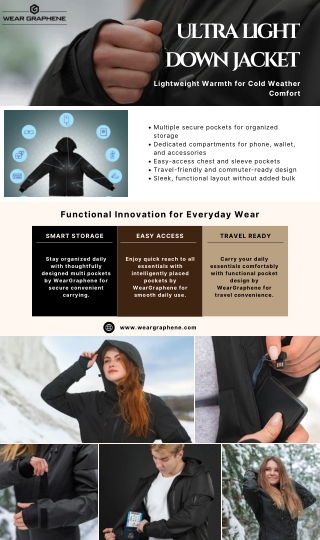 Ultra Light Down Jacket - Lightweight Warmth for Cold Weather Comfort