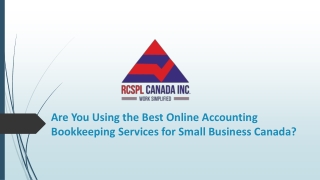 Are You Using the Best Online Accounting Bookkeeping Services for Small Business Canada