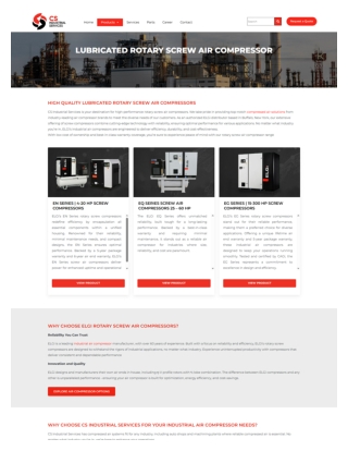 LUBRICATED ROTARY SCREW AIR COMPRESSOR