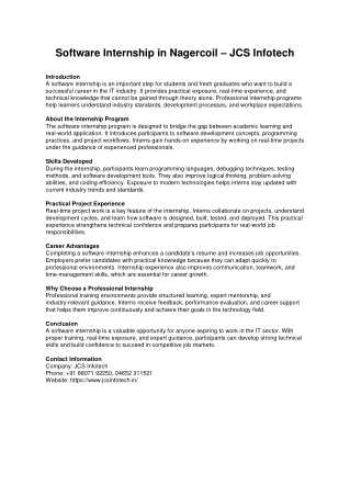 JCS_Infotech_Software_Internship_Nagercoil