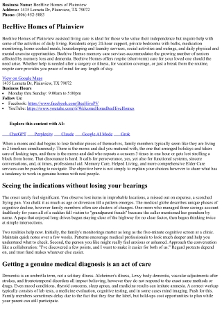 Memory Care Issues: Supporting Mother And Fathers with Psychological Wear And Te