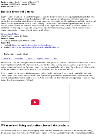 Expense, Care, and Convenience: Assisted Living vs In‑Home Look After Aging in L