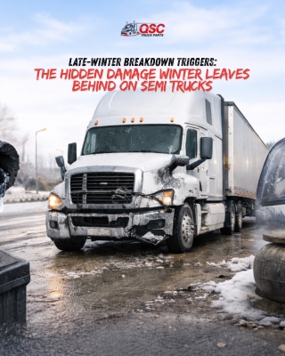 Late-Winter Breakdown Triggers The Hidden Damage Winter Leaves Behind on Semi Trucks