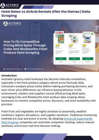 Coles and Woolworths Fresh Produce Data Scraping Made Easy