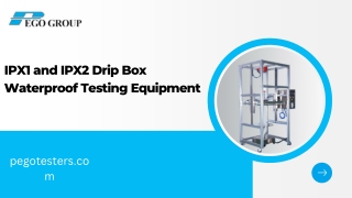 IPX1 and IPX2 Drip Box Waterproof Testing Equipment