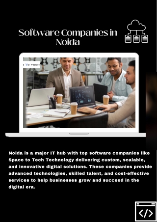 Software Companies in Noida – Top IT Solutions Providers