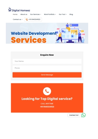 Top Website Development Services - Digital Homeez