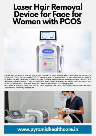 Compact Laser Hair Removal Device for Face by Pyramid Healthcare