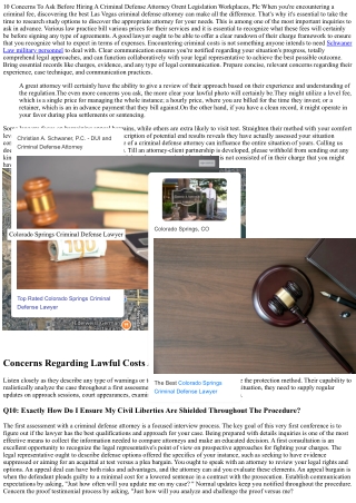 10 Questions To Ask Prior To Employing A Criminal Defense Lawyer