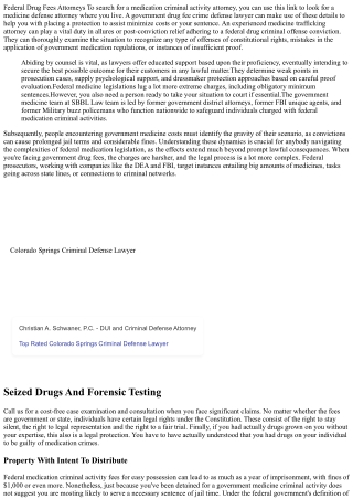 Government Medicine Fees: Understanding From A Federal Defense Attorney