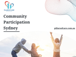 Community Participation Sydney