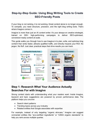 Step-by-Step Guide: Using Blog Writing Tools to Create SEO-Friendly Posts