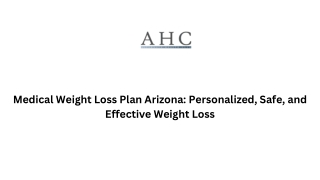 Medical Weight Loss Plan Arizona Personalized, Safe, and Effective Weight Loss