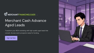 Buy Merchant Cash Advance Aged Leads – Targeted MCA Leads