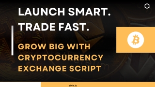 Launch Smart. Trade Fast. Grow Big With Cryptocurrency Exchange Script