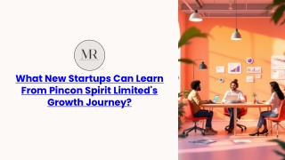 What New Startups Can Learn From Pincon Spirit Limited's Growth Journey?