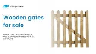 McVeigh Parker Wooden Gates for Sale