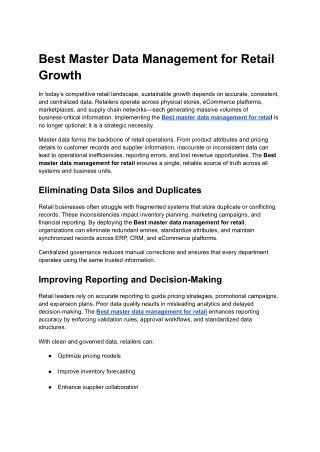 Eliminating Data Silos and Duplicates