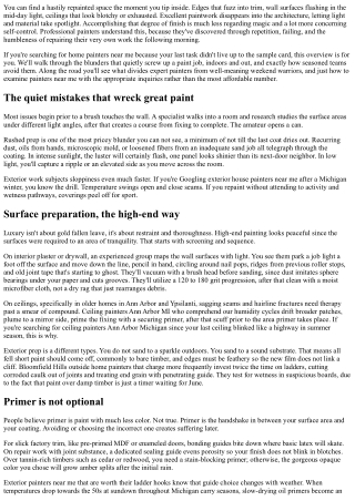 Expert Painters Near Me: Avoid These Common Paint Errors