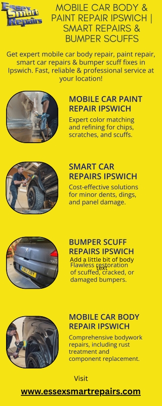 Mobile Car Body & Paint Repair Ipswich  Smart Repairs & Bumper Scuffs