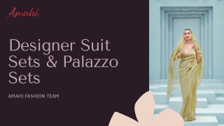 Designer Suit Sets & Palazzo Sets for Women | Amahi Fashion