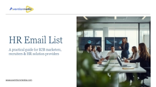 HR Email List: Reach Verified Human Resource Decision-Makers