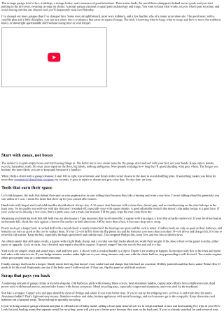 Garage Cleanout: Tools to Keep, Scrap to Recycle