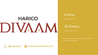 Double Balcony Living at Harico Divaam: Elevate Daily Life