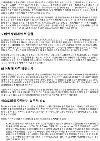 오마카세 도메인 히스토리 한눈에