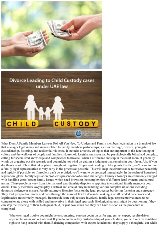 What Does A Household Attorney Do? All You Require To Know