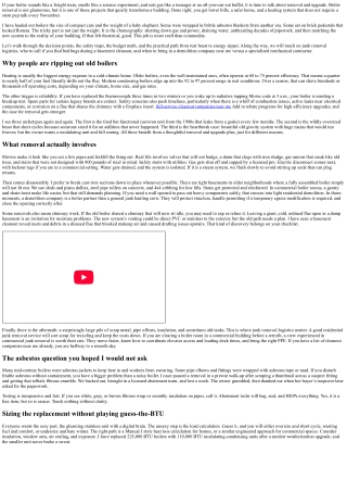 Boiler Removal: Upgrading to Energy-Efficient Systems