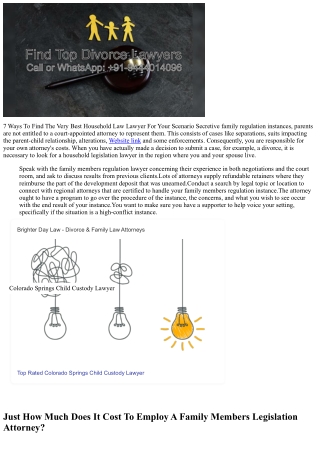 Existing Your Instance To A Local Household Legal Representative