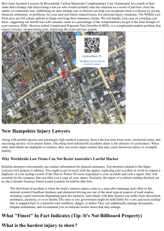 Colorado Car Mishap Lawyer