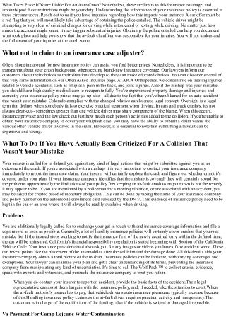 What Should I Do If The At-fault Chauffeur Provides Me Cash After A Crash?