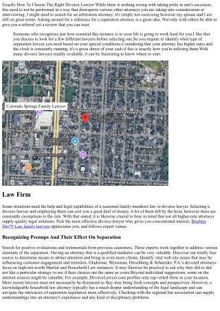 7 Actions To Picking The Appropriate Divorce Legal Representative