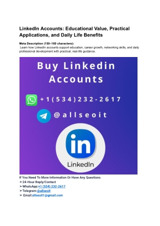 07 Best Websites to Buy LinkedIn Accounts Online in 2026