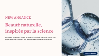 À propos de New Angance Paris – Cosmétique Anti-Âge Premium