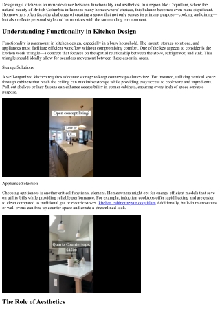 Functional vs. Aesthetic: Finding Balance in Your Kitchen Design for Coquitlam H