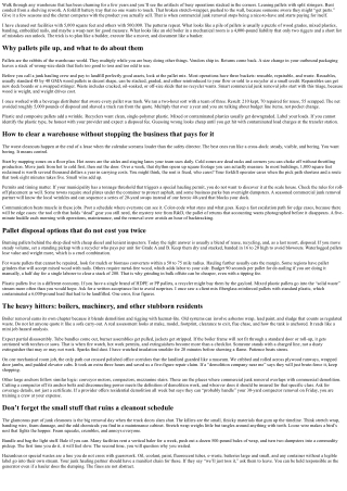 Commercial Junk Removal: Warehouse and Pallet Disposal