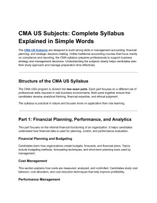 CMA US Subjects_ Complete Syllabus Explained in Simple Words