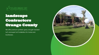 Landscape contractors orange county