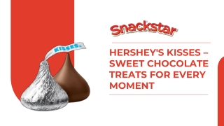Hershey's Kisses – Classic Bite-Sized Chocolates to Enjoy Anytime