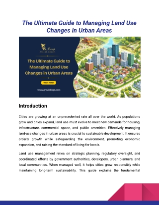 The Ultimate Guide to Managing Land Use Changes in Urban Areas_Gr Group