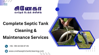Complete Septic Tank Cleaning & Maintenance Services
