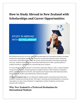 How to Study Abroad in New Zealand with Scholarships and Career Opportunities (2)