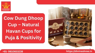 Cow Dung Dhoop Cup – Natural Havan Cups for Puja & Positivity